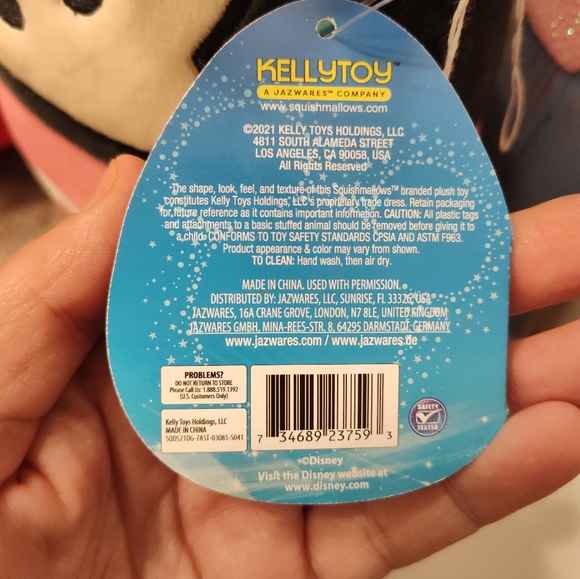 ❤️NWT Disney Mickey & Minnie Mini (2021) 7" inch Squishmallow Pair, Super Cute! - Picture 12 of 15